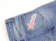 Kids ONLY light blue bleached denim bukser